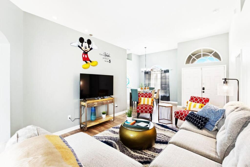 Spacious Disney Themed 5Bed Villa! Private Heated Enclosed Pool/Spa/Bbq! 达文波特 外观 照片