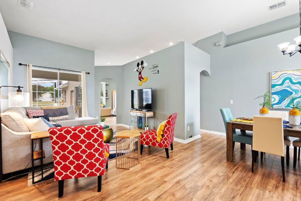 Spacious Disney Themed 5Bed Villa! Private Heated Enclosed Pool/Spa/Bbq! 达文波特 外观 照片