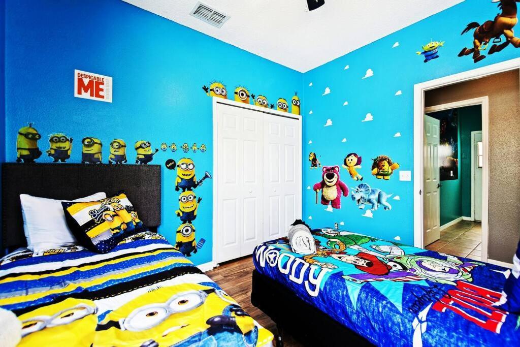 Spacious Disney Themed 5Bed Villa! Private Heated Enclosed Pool/Spa/Bbq! 达文波特 外观 照片